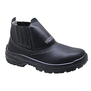 Botina de Segurança Microfibra 3500 Preta com Elástico N°39 Kadesh