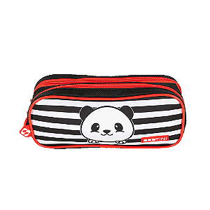 Estojo 2 Compartimentos Kids Panda 4 Colorido Sestini