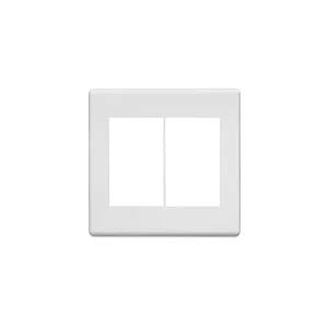 Placa 4x4 C/ Suporte Para 6 Módulos Stella Cor Branco Steck