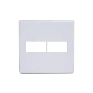 Placa 4x4 P/ 2 Módulos Branca Linha Stella Cor Branco Steck