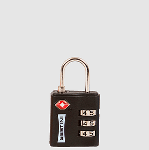 Cadeado TSA com Combinação Preto Sestini