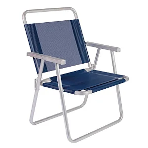 Cadeira Oversize Alumínio Azul Mor