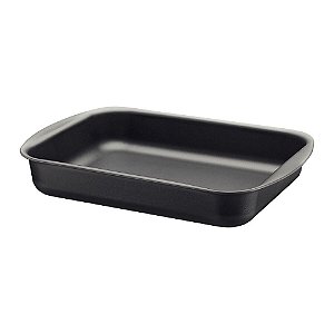 Assadeira Funda Tramontina Brasil em Alumínio com Rev. Interno e Externo Antiaderente Starflon Max Grafite 34cm 4,9L