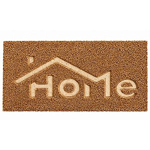 Capacho Fibra De Coco Retangular Relevo 60X33cm Home - Uzoo