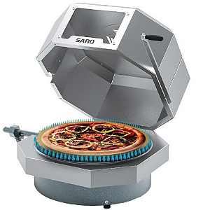 Assador De Pizza Compacto Italiano A Gas GLP 40cm Saro
