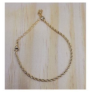 Pulseira Cordão Baiano M Folheado a Ouro 18K