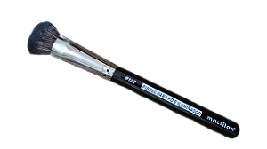 Pincel Profissional para Pó e Iluminador Macrilan B122 Linha Black