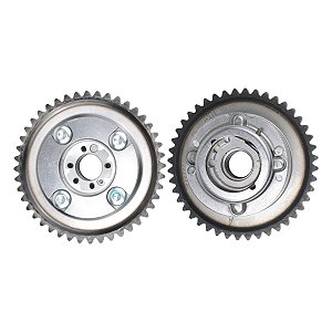 Par de Polias do Comando Variável Vvt Mercedes-Benz C180 C200 C250 SLK250 E250 1.8 16v Cgi M271 - 2710501500, 2710501400