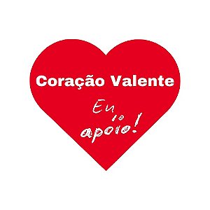 Adesivo Coração Valente