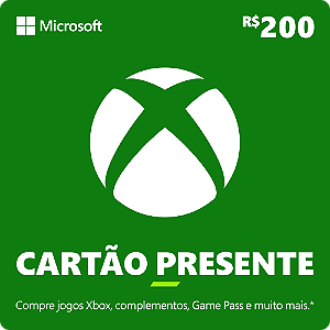 Xbox Cartão Presente R$200
