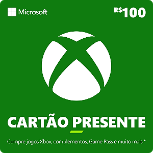 Xbox Cartão Presente R$100