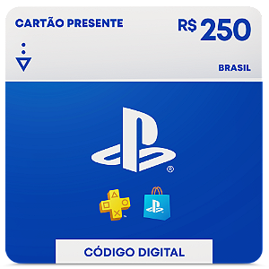 R$250 PlayStation Store - Cartão Presente Digital [Brasil]