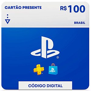 R$100 PlayStation Store - Cartão Presente Digital [Brasil]