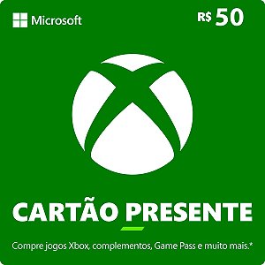 Xbox Cartão Presente R$50