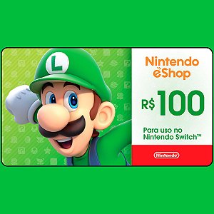 Nintendo Gift Card Digital R$100