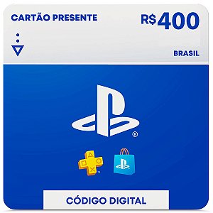 R$400 PlayStation Store - Cartão Presente Digital [Brasil]