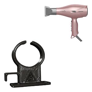 suporte para secador cabelo parede organizacao 3d