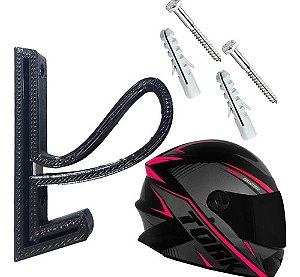 suporte para capacete de parede moto chaveiro com gancho
