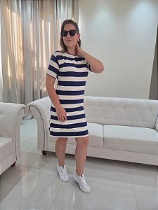 Vestido Listrado de Viscolaycra