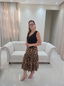 Saia Midi Oncinha 3 Marias