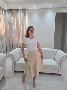 Saia Rebeka Nude Transpassada c/Pregas