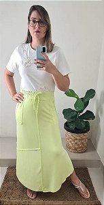 Saia Longa Verde Lima