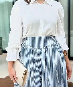 Camisa Elegante Manga Longa