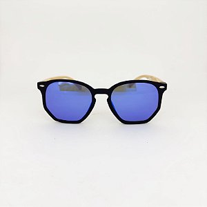 VistaLab Magno azul espelhado com madeira clara