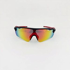 VistaLab Nitro preto com vermelho + case esportiva