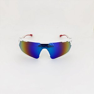 VistaLab Flash branco com vermelho espelhado + case esportiva
