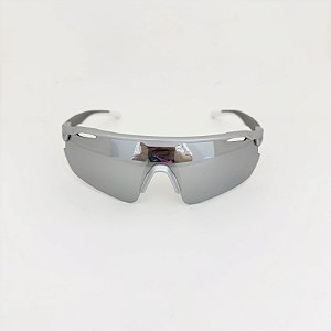 VistaLab Flash cinza com prata espelhado + case esportiva