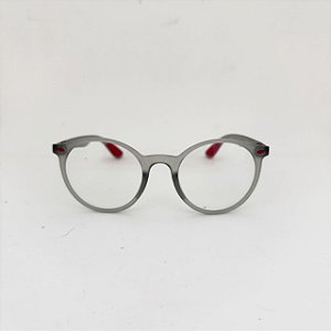 VistaLab Grau Quark cinza com vermelho