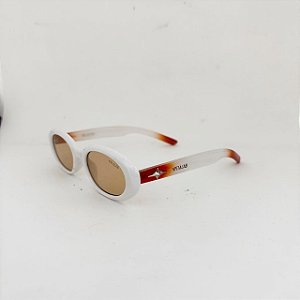 Sable branco com laranja