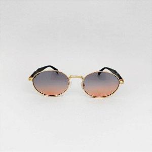 Bruges dourado com degrade cinza e alaranjado