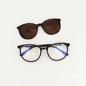 Grau + Solar Glowmag tartan com marrom