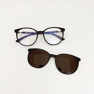 Grau + Solar Glowmag tartan com marrom