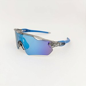 Nitro transparente com azul claro espelhado + case esportiva