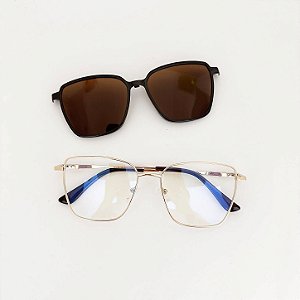 Grau + Solar Veva dourado com marrom