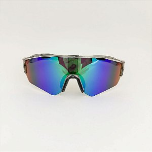 Turbo fume com espelhado verde + case esportiva