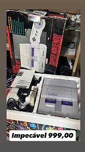 Super nintendo com caixa original