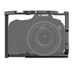 Cage Camerapro Em Aluminio P/ Canon 90d 80d 70d