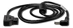 Cabo Tilta P-Tap(D-Tap) Dc 5,5x2,5mm Alimentação Profissional 65cm Camera Preto 14.8