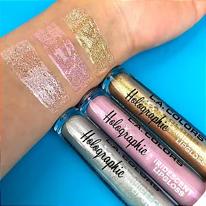 L.A. COLORS Brilho labial holográfico, SUGARED CLG421 Efeito Espelhado e Multidimensional