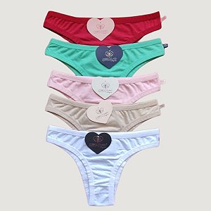 Calcinha Adulto 100% Algodão { UN }