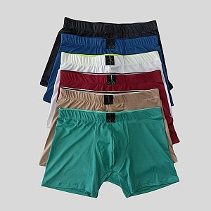 Cueca Boxe Adulto Em Micro Fibra  { UN }