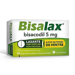 BISALAX 20 DRAGEAS UNIÃO QUIMICA