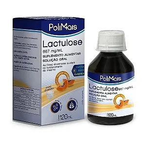 LACTULOSE POLIMAIS 120 ML SABOR MAMÃO PAPAIA