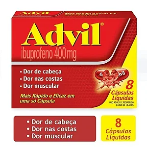 ADVIL 400MG 8 CAPSULAS