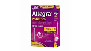 ALLEGRA PEDIATRICO SUSPENSÃO 150ML C/DOSADOR SERINGA