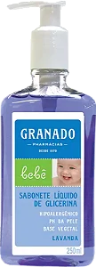 SABONETE GRANADO BEBÊ 250ML LÍQUIDO GLICERINA LAVANDA